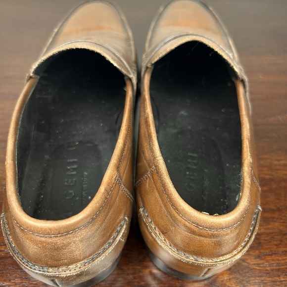 M.GEMI MENS BROWN PENNY LOAFERS 42 US 9 ITALIAN GLOVE LEATHER MADE IN ITALY - Picture 7 of 13